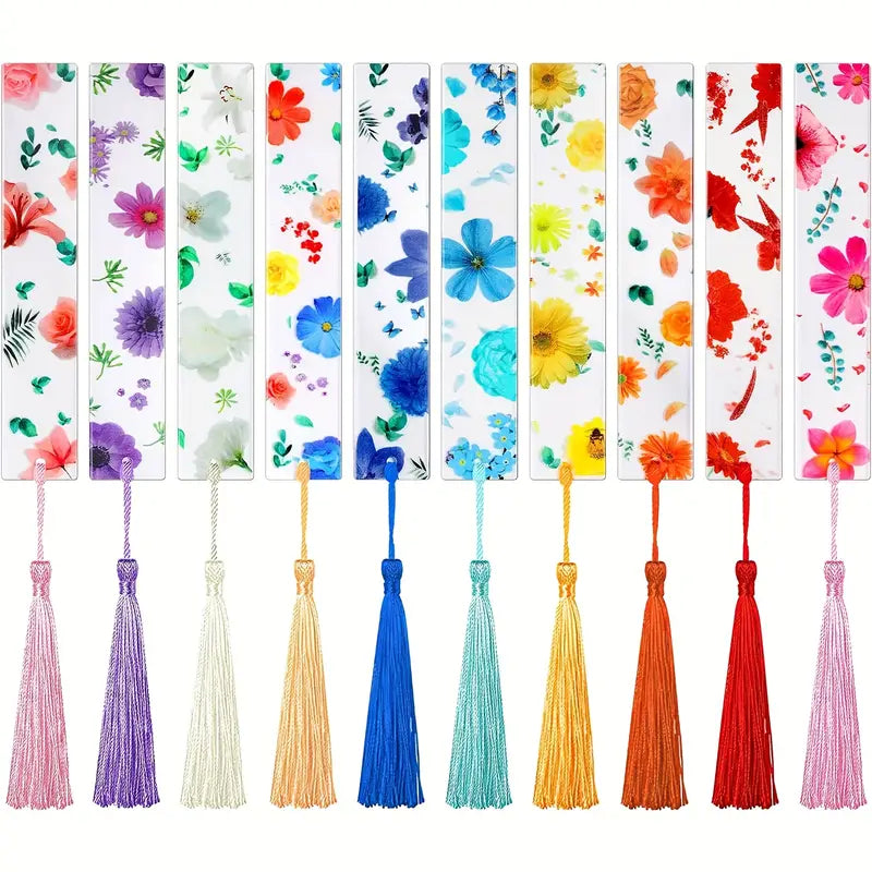 Colorful tassel bookmarks collection