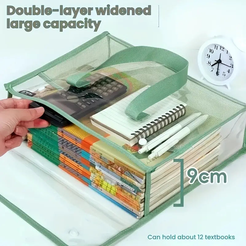File organizer with books