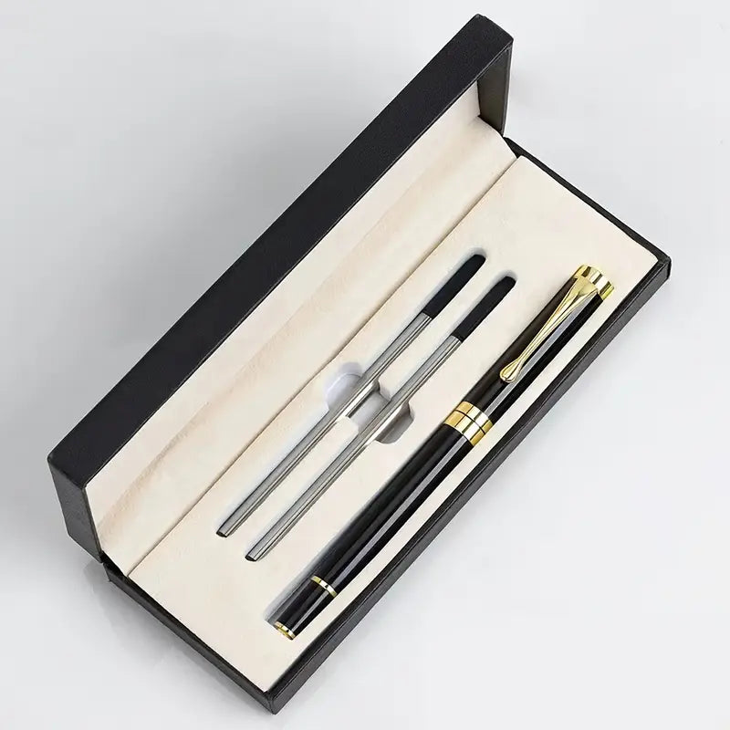 black gold ballpoint pen