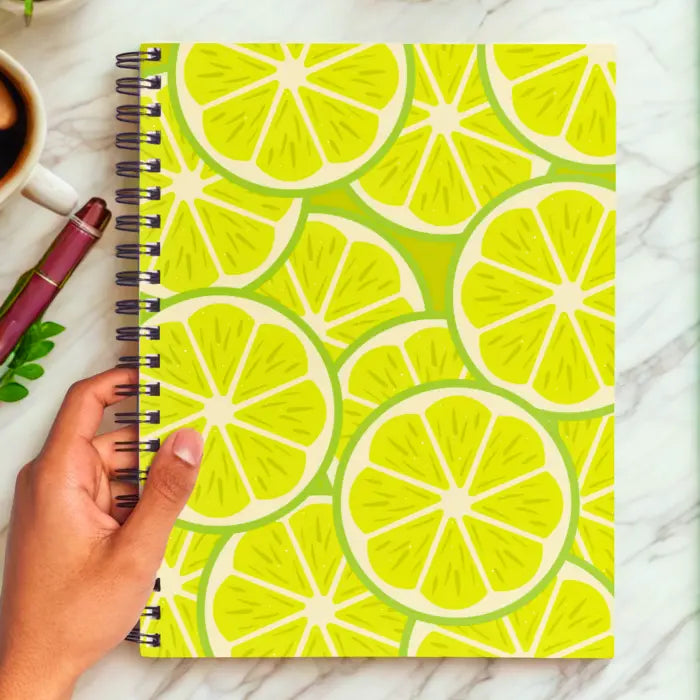 Bright citrus writing journal