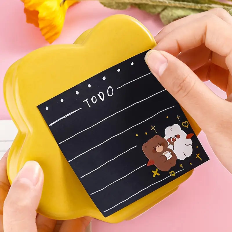 office memo pads black