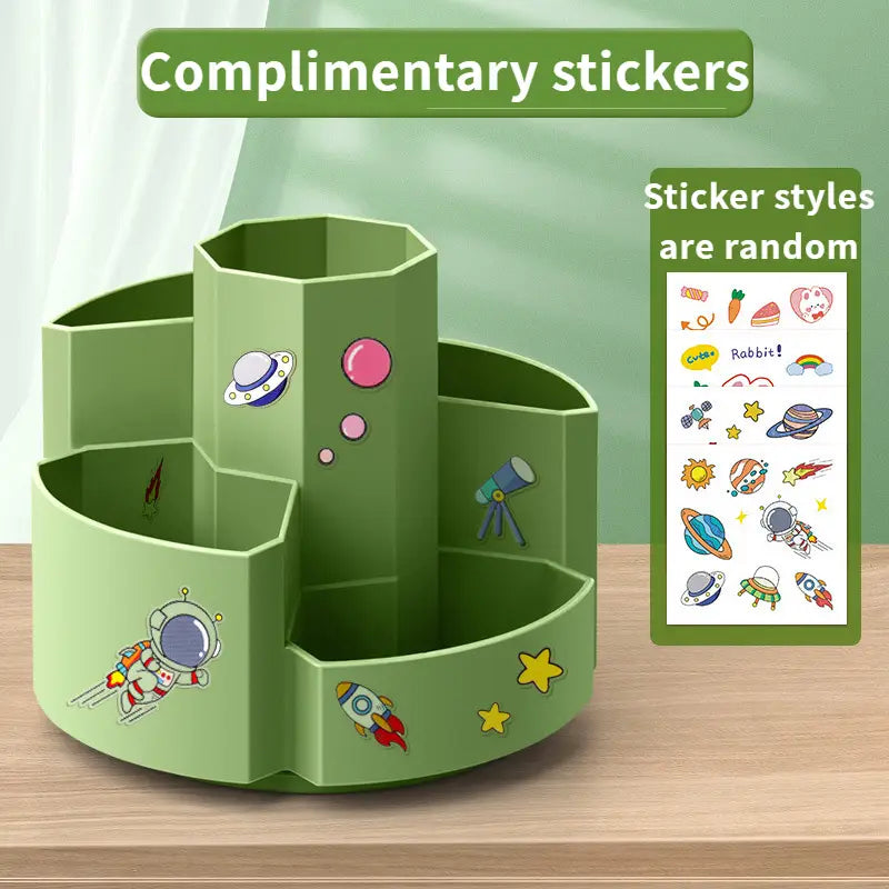 Rotatable pencil pen holder