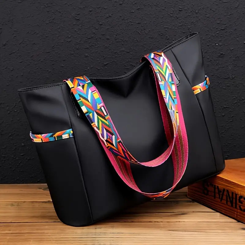 Fashion tote bag with strap