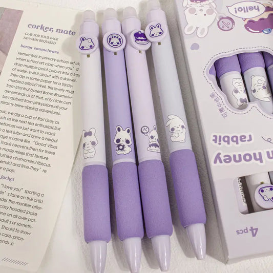 Purple bunny erasable pens PAKISTAN