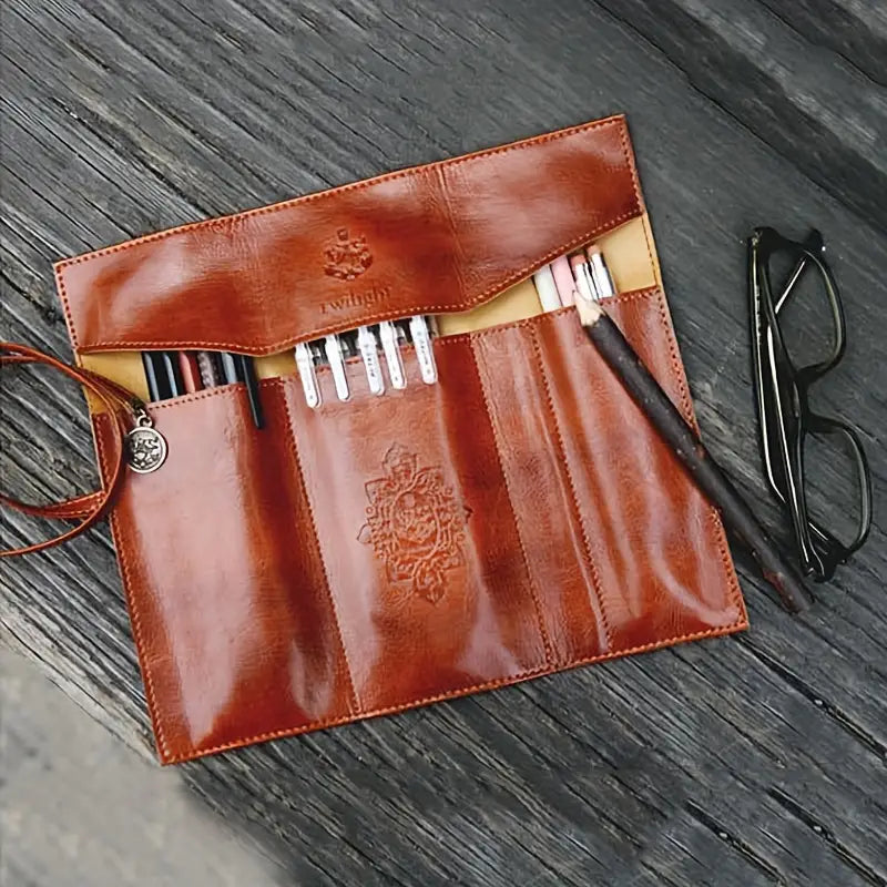 leather rollup pouch