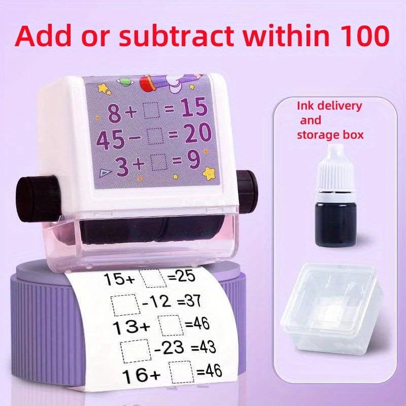 Kids math practice stamp