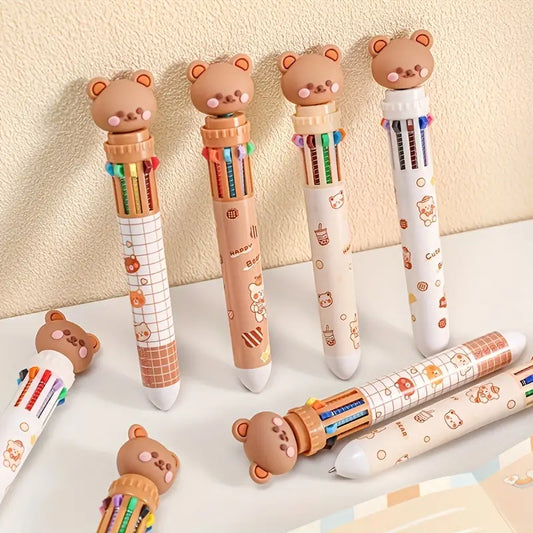 Kawaii bear multicolor pen