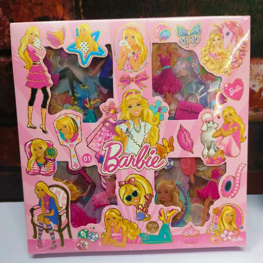Barbie toy set packaging stickers