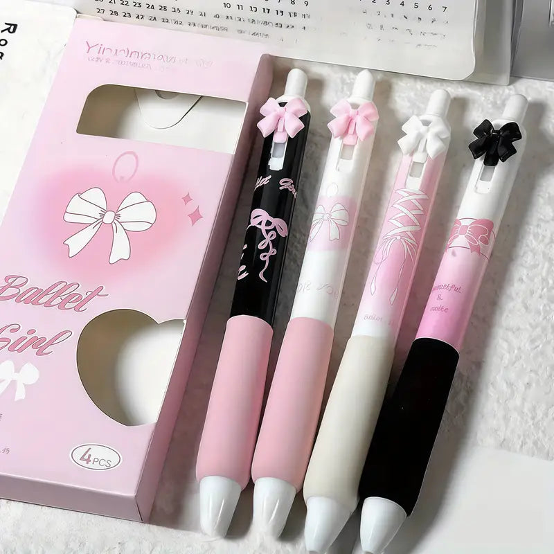 Cute bow gel pens