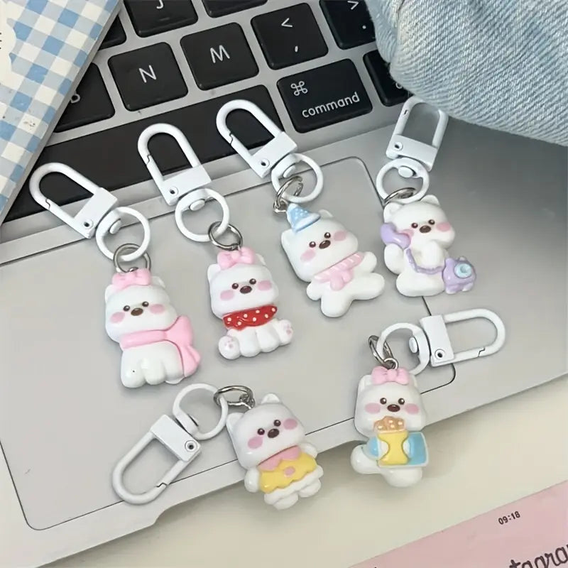 Cute Dog Keychains Hand