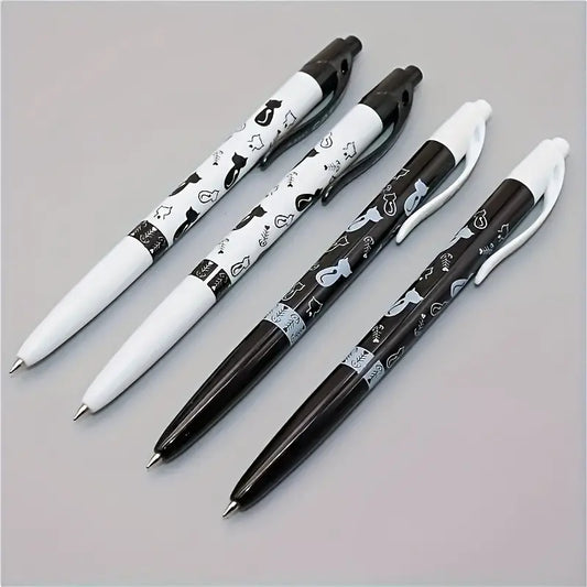 Cat pattern ballpoint pens