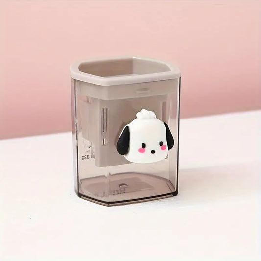 White puppy sharpener