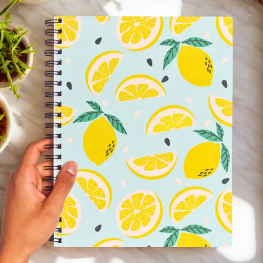 A5 citrus notebook pages
