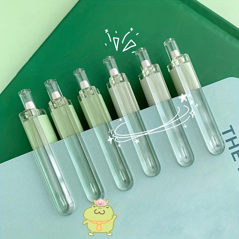 Cute green frog pens