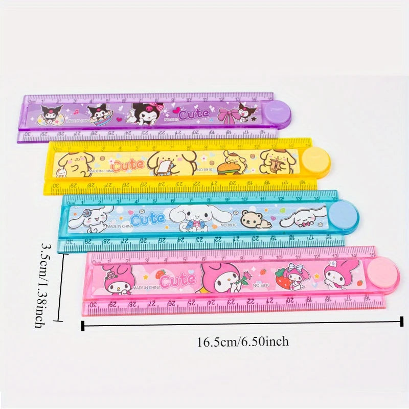 Kawaii Cartoon Character Folding Rulers