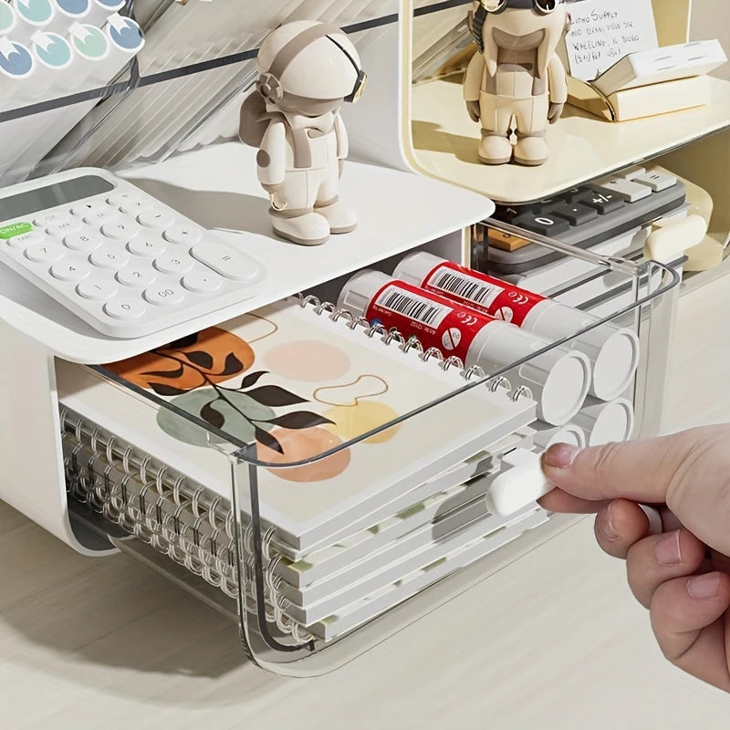 Organizer filled with stationery items