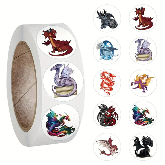 Dragon Stickers 500pcs Roll