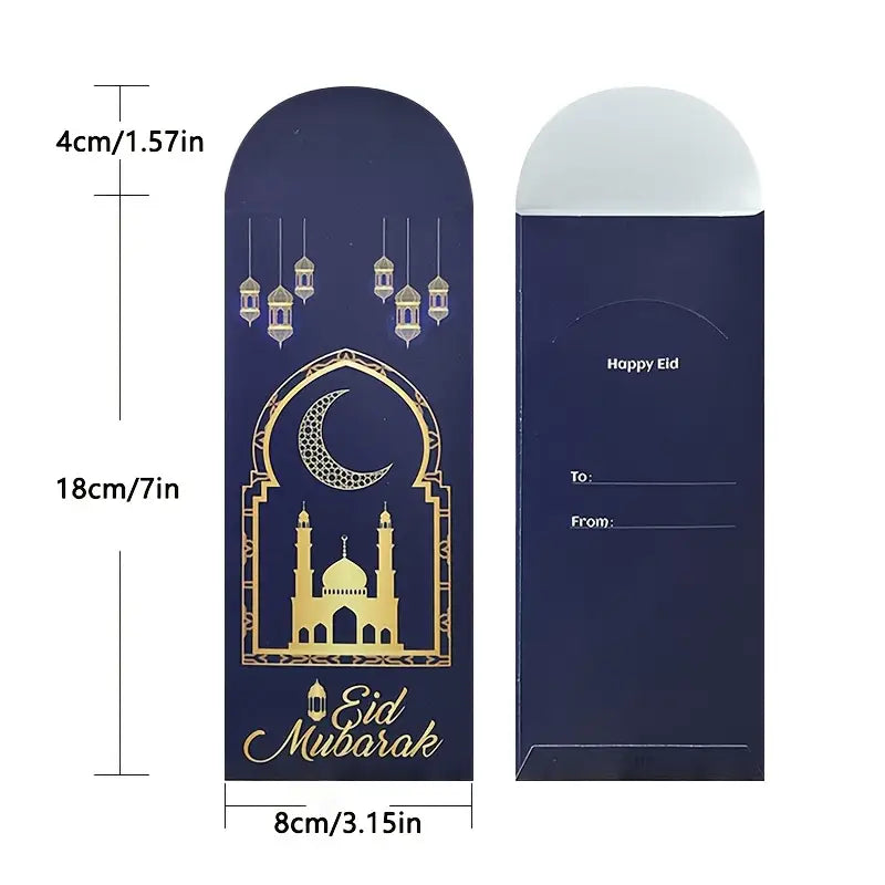 Gold mosque envelope