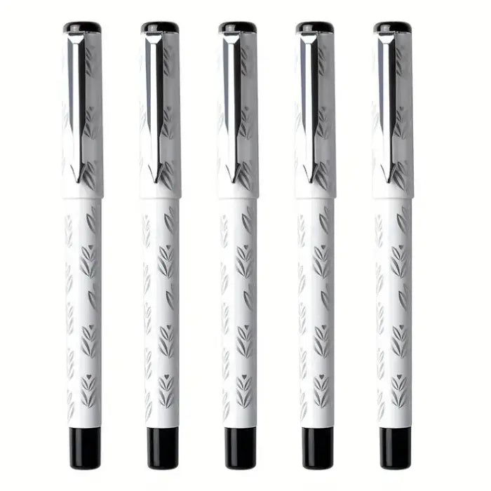 Leaf pattern gel pen