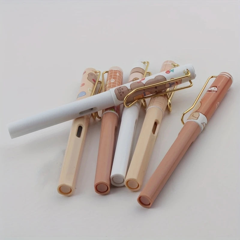 Cute bear theme calligraphy pen