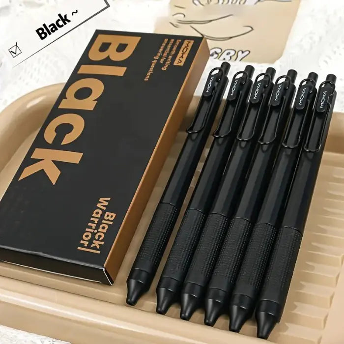 Executive black gel pens