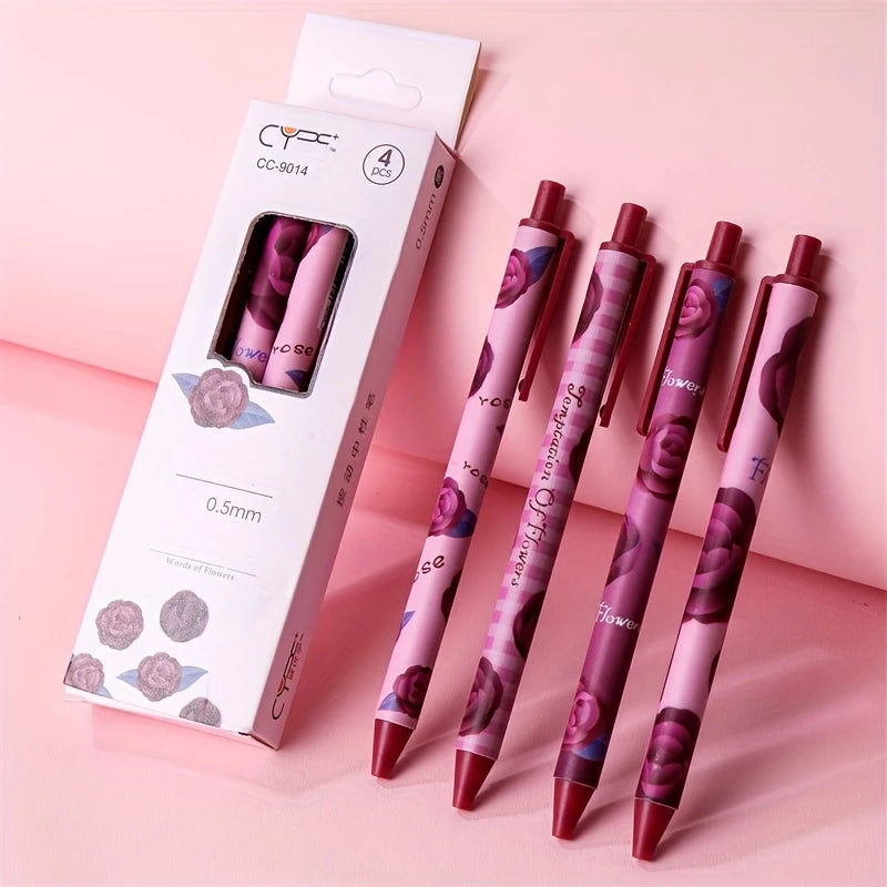 Packaging with floral pens