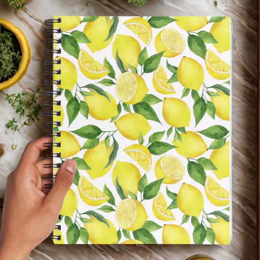 Lemon pattern writing journal