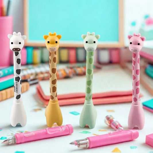Colorful giraffe gel pens