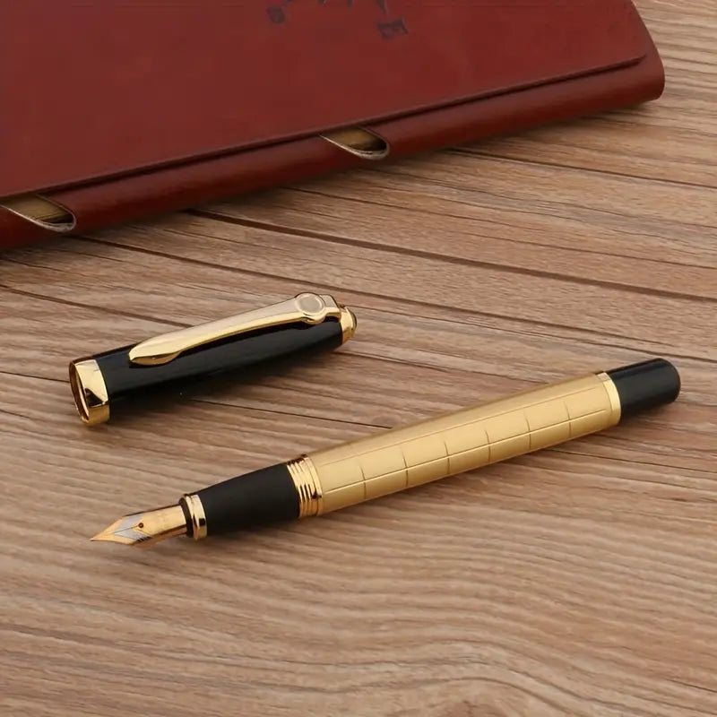 Golden Fountain Pen Writing