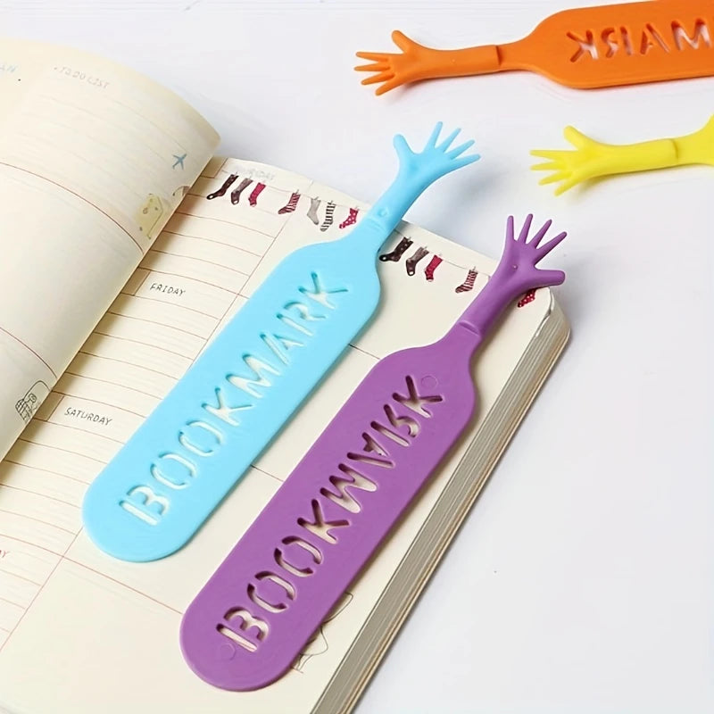 Colorful hand bookmarks
