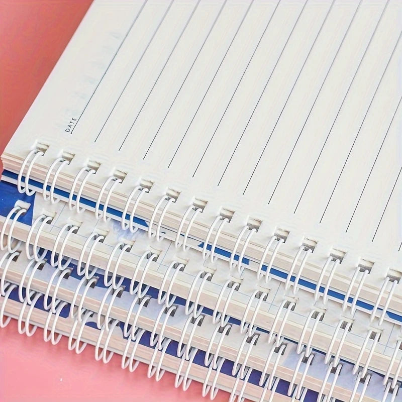 Heart pattern squared notebook
