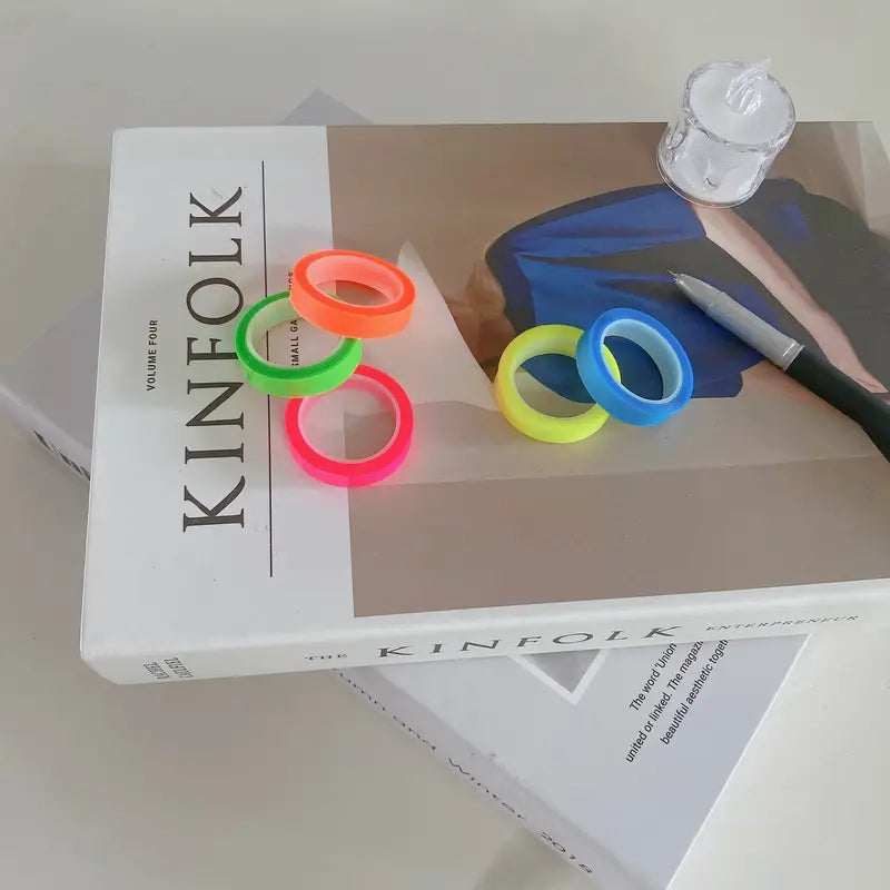 Neon Highlighter Tape Set