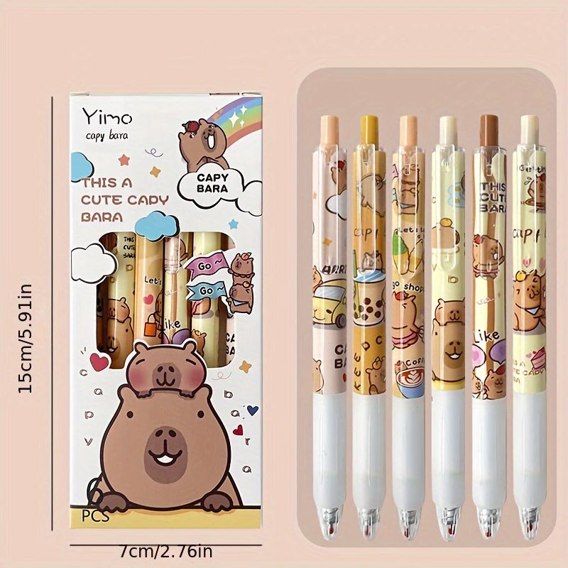 Kapibala cartoon pens set