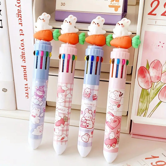 Pastel carrot pen set
