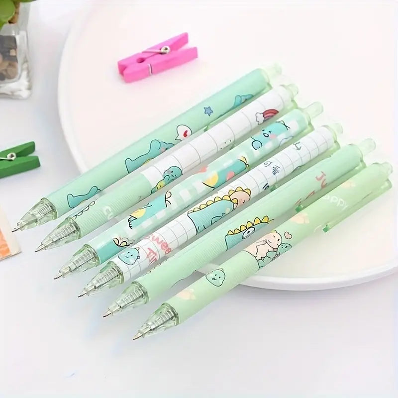 Mint green kawaii pens