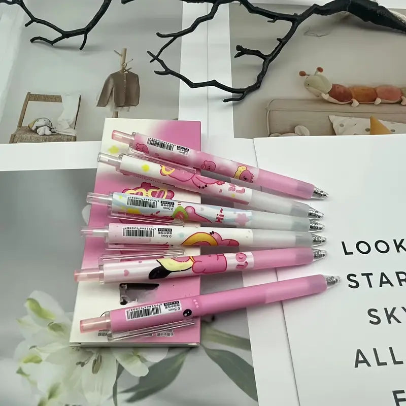 Pink cartoon stationery box