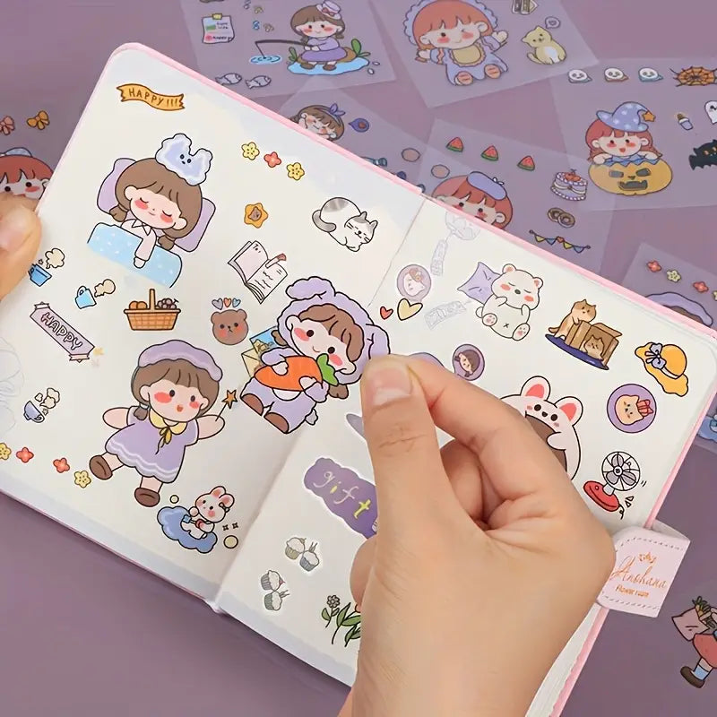 Kawaii cartoon sticker pack