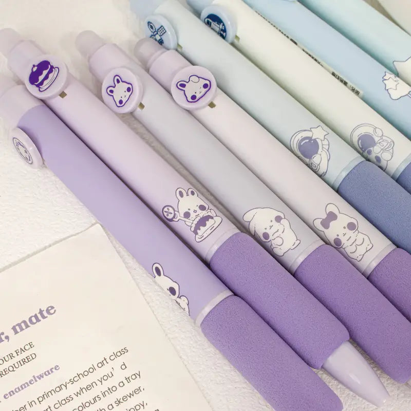 Purple bunny erasable pens