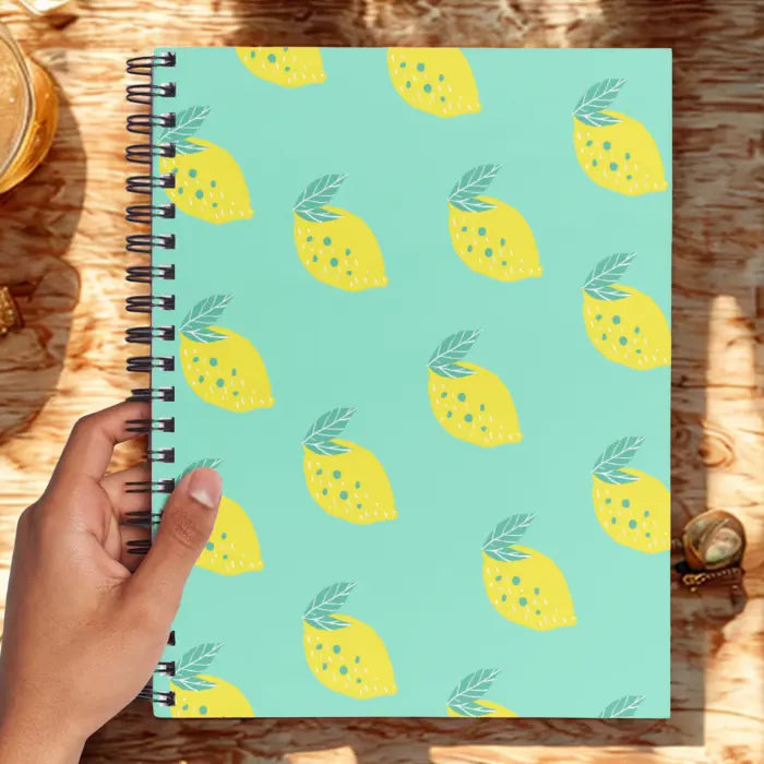 A5 notebook open pages