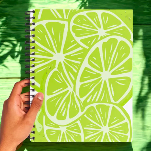 Lime print spiral journal Pakistan