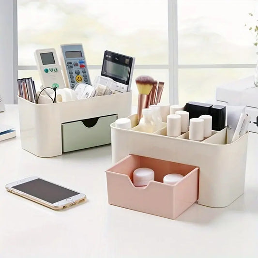 Pink drawer desk organizer