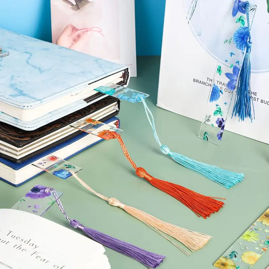 Assorted flower bookmark designs
