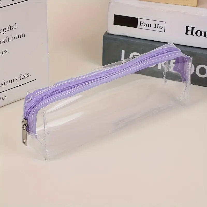 purple exam pouch clear 