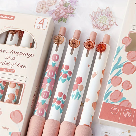 Rose-Topped Writing Pens