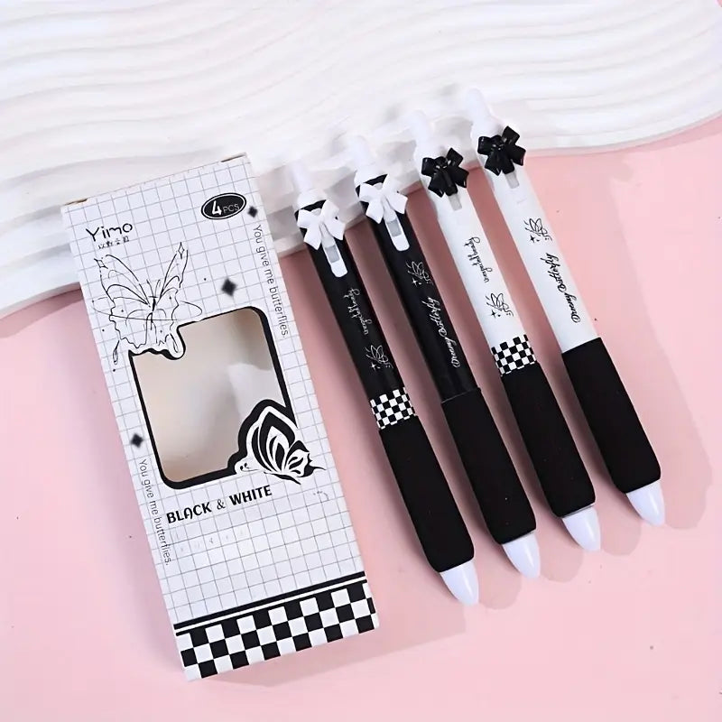 Black White Student Pens