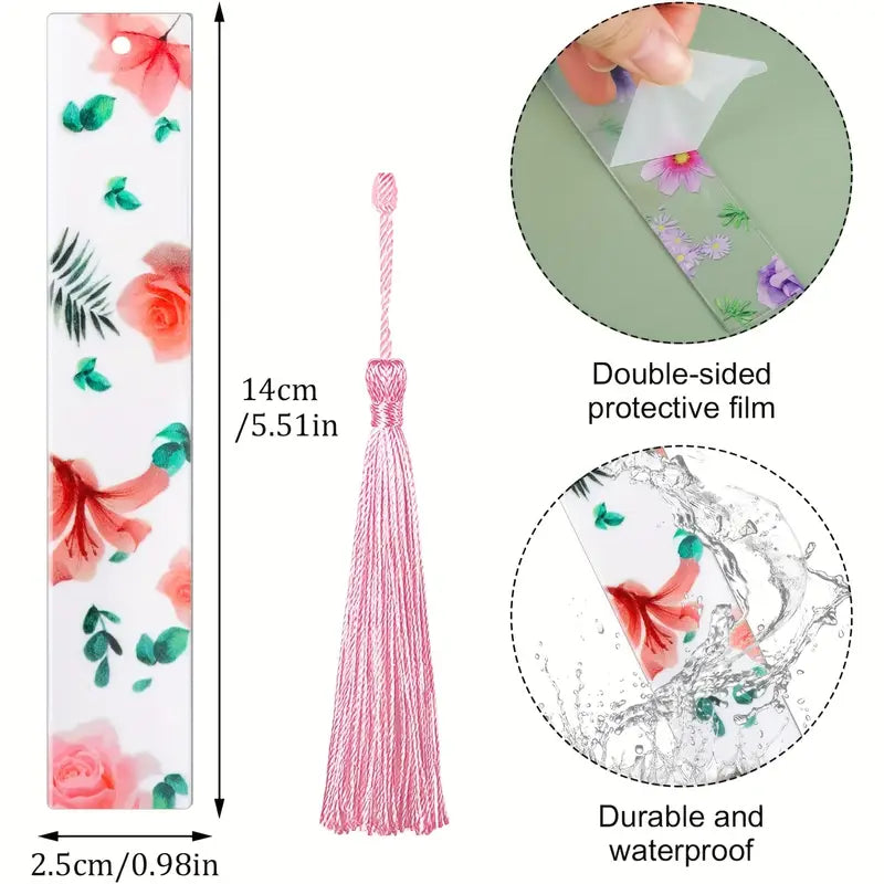 Floral bookmark specifications dimensions