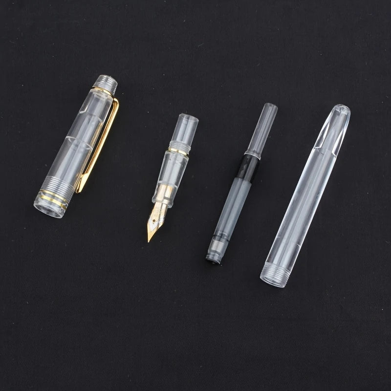 Clear ink reservoir pens