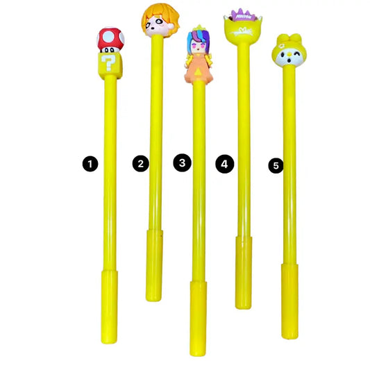 Yellow Character Ballpoint Pens